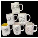 (6) RAE DUNN COFFEE MUGS