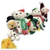 Disney Pooh Bear, Penguin, Noel Bear,Santa Bear