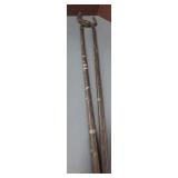 pair of antique or vintage fireplace tongs, made