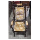 Antique Spindle Plaform Rocker Rocking Chair