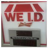 WE ID  Budweiser Sign