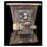 vintage wind-up music box, specifically a "Salon