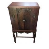 antique Sparton Equasonne radio cabinet, likely