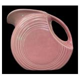 Mid Century Fiesta Disc Pitcher-Rose