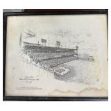 Souvenir Print of Crosley Field 1970