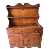 Knotty Pine Hutch
