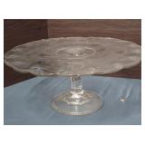 Teardrop Clear Round Cake Stand