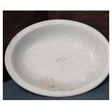 white 1941 oval-shaped porcelain serving platter