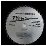 7 1/4 ï¿½ Sears Framing Circular Saw Blade