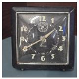 Vintage 1946 Westclox Square Art Deco Style Black