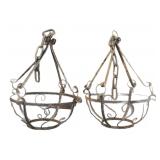 VINTAGE HANGING FLOWER POTS