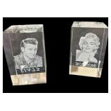 Elvis & Marilyn Paperweights
