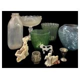 Milk Bottle, Vases & Vintage Figures