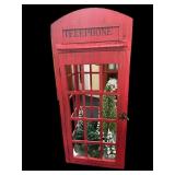 Telephone Booth Christmas Decor