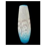 Blue & White Blown Vase