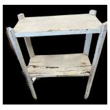 Small Vintage White Stand