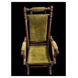 Antique Victorian Hunzinger Style Uph Rocker