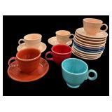 (2O)  pc FIESTA CUPS & SAUCERS