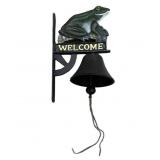 Cast Iron Frog Welcome Bell