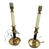 Beautiful Pair Brass Lamps