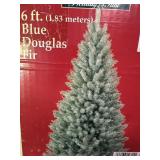 6 ï¿½ Preowned Blue Douglas Fir Christmas Tree