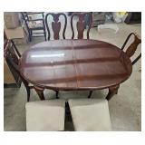 Cherry Dining Table With 6 Chairs