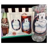 (6) COCA-COLA Decorated Glasses