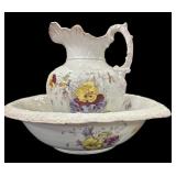 English Pitcher & Bowl