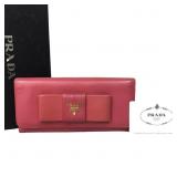 Prada Saffiano Leather Long Wallet