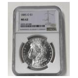 1885-O NGC MS62 Morgan Silver Dollar