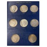 Peace Dollar Book 23 Coins (Missing 1928)