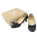 Christian Louboutin Patent Leather Ribbon Pumps