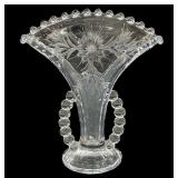 8.5 ï¿½  Candlewick Cornflower Crystal Vase