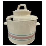 McCoy Pink Stripef Soup Tureen