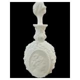 Fostoria Jenny Lind Milk Glass Decanter