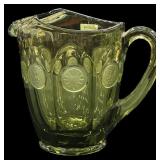 Fostoria Olive Green Pitcher
