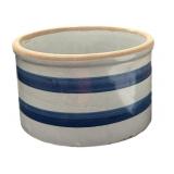 Blue Striped Crock