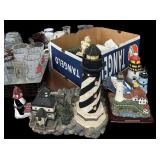 Estate Box Lot Coke Glasses, Metal Tray,