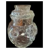 Clear Glass Cookie Jar