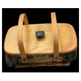 Double Lined Wood Lid Longaberger Holiday Cheer