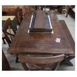 TABLE wï¿½ 4 CHAIRS AND BENCH