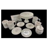 11 pc RAR DUNN Dessert Set ALL GOOD