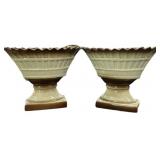 Pair Ceramic Planters