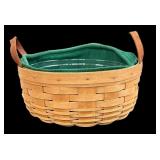10 ï¿½ Double Lined Longaberger Handwoven Basket