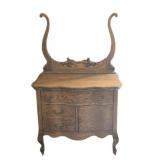 Tiger Oak Washstsnd wï¿½ Towel Bar