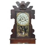 Antique Clock wï¿½ Key & Pendulum