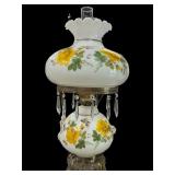 24 ï¿½  Yellow Rose Teardrop Lamp