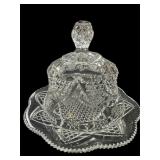 Fostoria Crystal Butter Dish