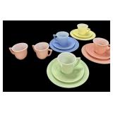 14 pc Pastel Little Hostess Dessert Set & Tray
