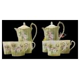 Hand Painted Nippon Chocolate Set wï¿½ 8 pc
